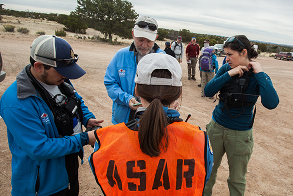 Members of the Atalaya Search and Rescue team prepare.