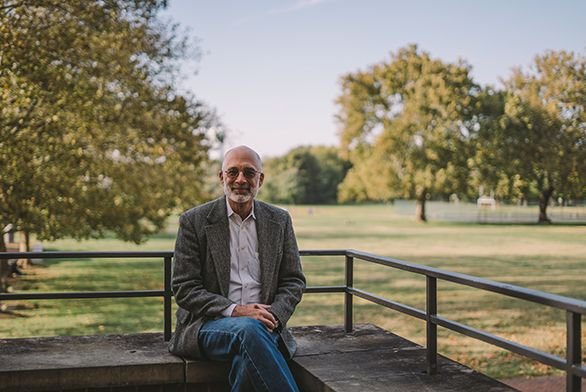 Leo Pickens on campus in 2018