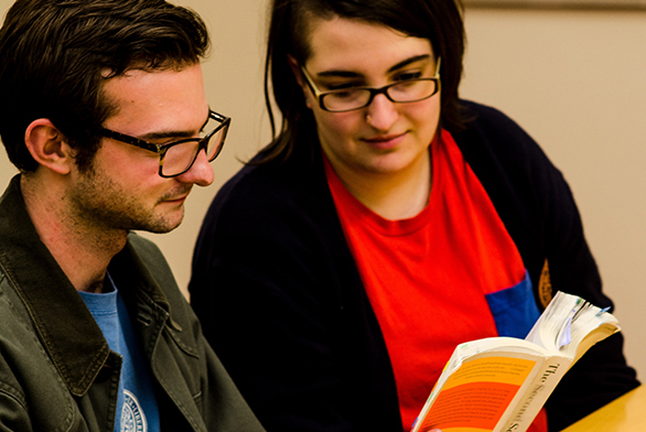 Nathan Dignazio and Emily Krause started a study group on modern writers and issues surrounding marginalized communities.