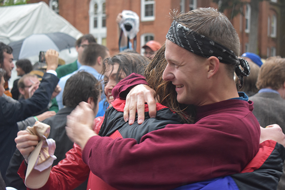 Joe Gillespie-Hill celebrates after the 2017 Annapolis Cup.