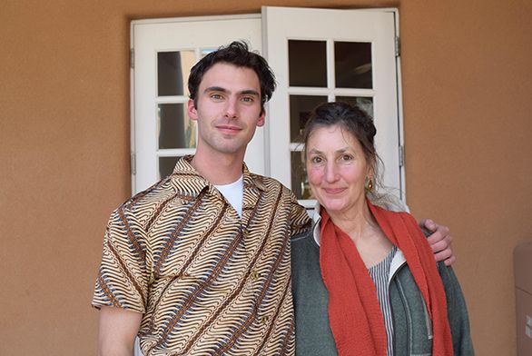 Silas Blunk and his mother Elizabeth Barnet