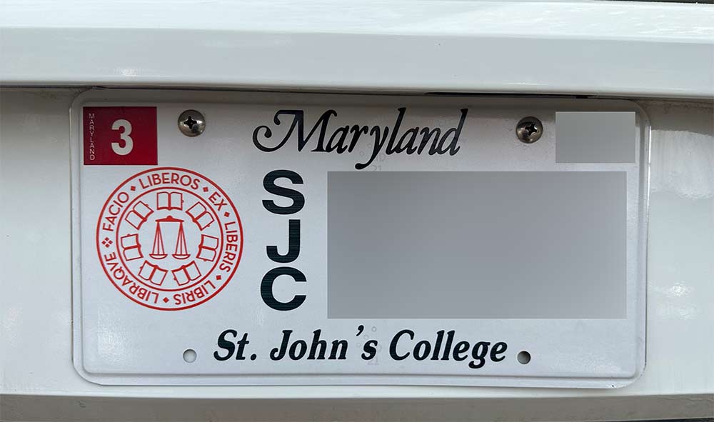 SJC Maryland License Plate
