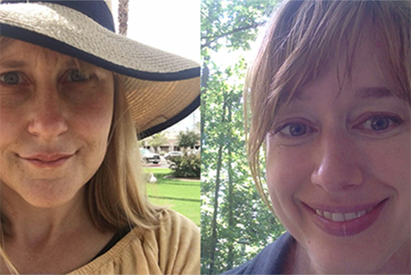 Amy Knowles Craig and Sarah Morrison, both of whom graduated from Santa Fe in 1997, are now math teachers on opposite coasts.