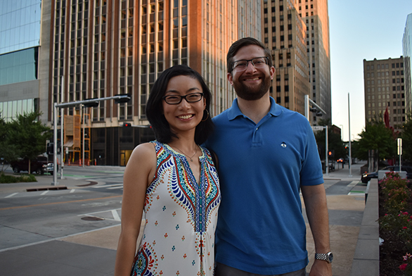 Tianlu and Patrick Redmon are living and working in Oklahoma City, but are preparing for a move to Washington, D.C.