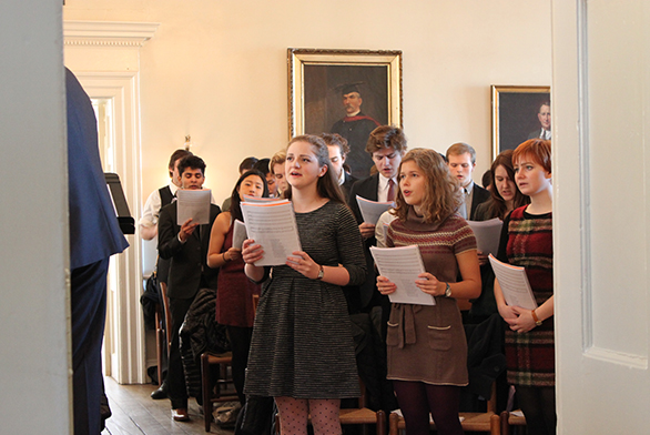 Students sing during the Freshman Chorus Concert in Annapolis.