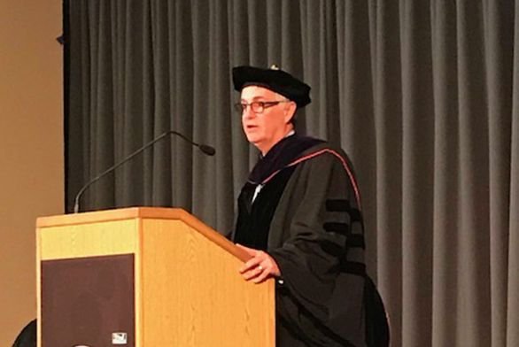 Mark Roosevelt speaks at Convocation