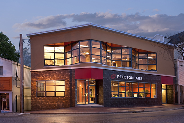 PelotonLabs, owned and operated by a St. John's College alumna, is on a busy thoroughfare in Portland, Maine.