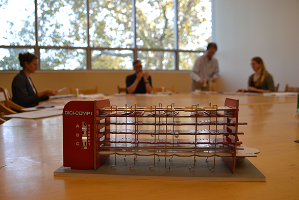 The Mellon Foundation Study Group on Digital Technology works in a second-floor classroom.