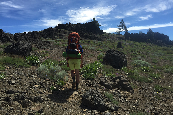 Tristan Janes hikes on a section of the Pacific Crest Trail in 2015.