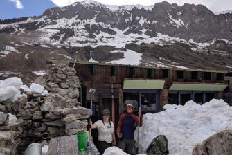 St Johns College student Emily Weiser in the Rocky Mountains