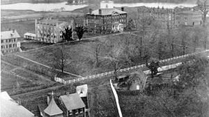 Aerial View of McDowell Hall and Annapolis Campus