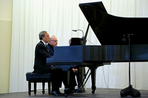 Seymour Bernstein and Michael Kimmelman Playing Piano