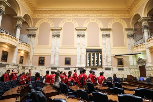 Summer Academy Students at Maryland State Capitol St Johns College