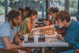 Students Playing Chess 2017 Annapolis St Johns College