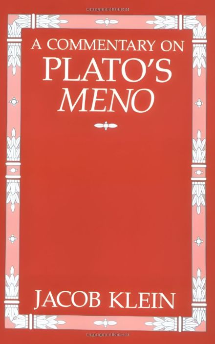 A Commentary on Plato’s Meno